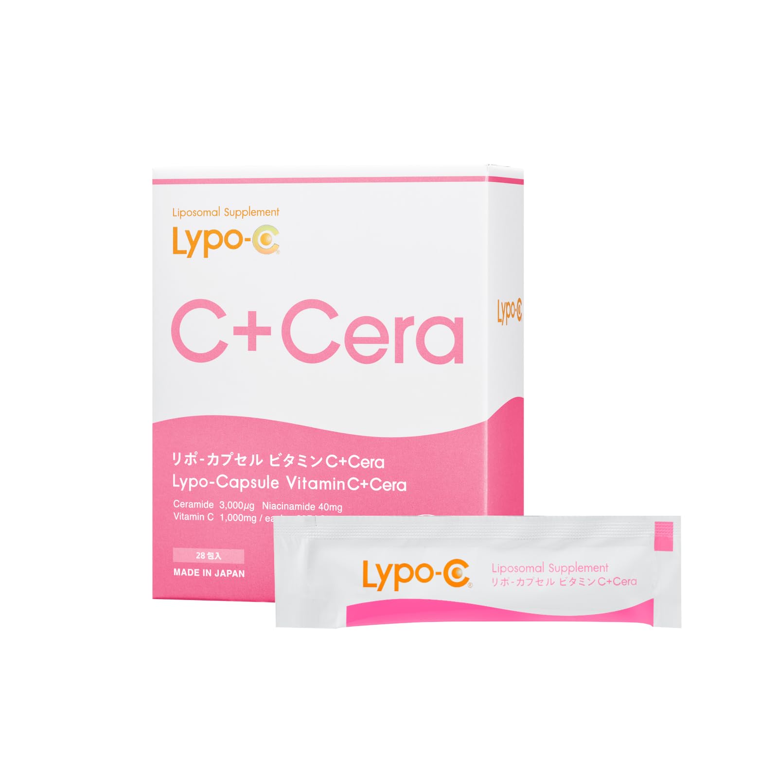Amazon.co.jp: 公式 Lypo-C リポカプセル ビタミンC+Cera 28包入 リポC